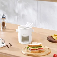 Ceramic Chocolate Fondue Mug Fondue Pot Chocolate Melting Cup