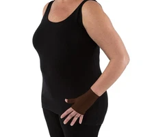 Jobst Bella Lite Compression Gloves 20-30 Mmhg, Gauntlet Brown Large, Regular Le