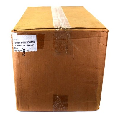 (15) Flexcon 4''x 4''x 24'' Blue Organization Hanging Container Bin 12-Sectionable