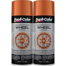 Duplicolor Hwp110 2-pack High Performance Wheel Paint Matte Copper 12 Oz