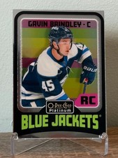 2024-25 Upper Deck O-Pee-Chee Platinum Retro Rookie Gavin Brindley #R99 CBJ RC