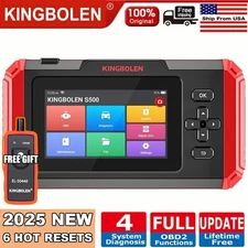Kingbolen S500 OBD2 Scanner Car Diagnostic Tool Code Reader Engine AT ABS SRS US