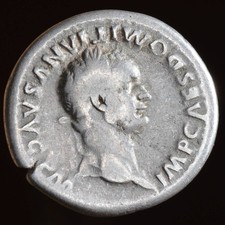 Domiciano AR Denario - Antigua moneda romana