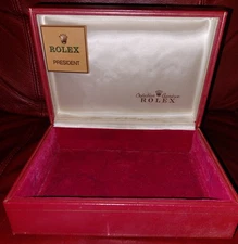 Ladies Rolex Presidential Watch Box 69178 Vintage Embroidered 60.01.2 w/Badge!🔥