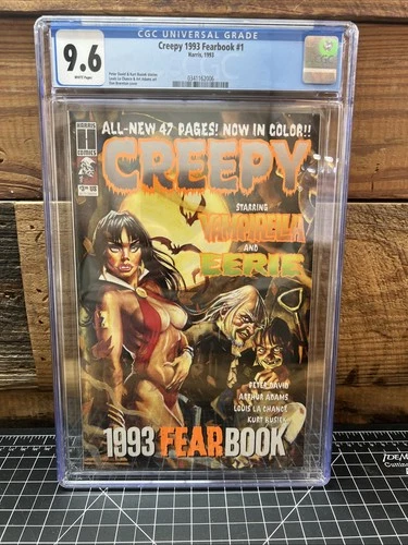 Creepy 1993 Fearbook #1 CGC 9.6 White Pages Graded Comic Book Vampirella Harris