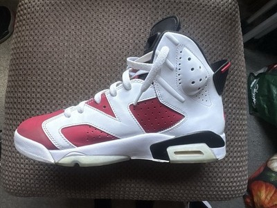 Jordan Air Jordan 6 Men's High-Top Basketball Sneakers Lace-Up White/Red/Black