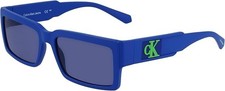 Calvin Klein Jeans Men Rectangular Sunglasses - Blue - CKJ23623 NEW 