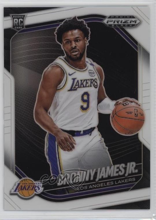 2024-25 Panini Prizm Black White Prizm /175 Bronny James Jr #94 Rookie RC 1pp0