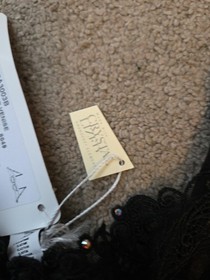 Brand New  Black Lace Lise Charmel Underwired Bra Crystal  Size Uk 34B  New 