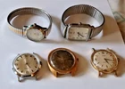 LOT Vintage Watches Wristwatches Timex Men's Collectible Square Dress Wind Up NR