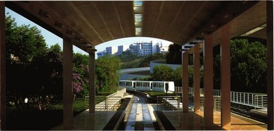 The Lower Tram Station The Getty Center Postcard Unposted