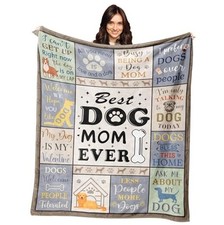 s for Women Blanket 50" X 60"s for Dog Lovers Owners, 60X50inches Dog Mom Gift