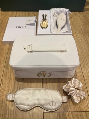 Dior Kosmetiktasche Kosmetiktasche, Augenmaske, Haar Scrunchies, Haarbürste Geschenkset