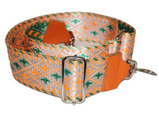 Orange  Green Poly-Webbing 2" Wide Adjustable 29" - 46" Replacement Strap