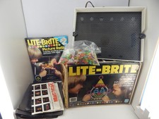 Vintage 1978 Hasbro Lite-Brite Light Box with Pegs/Box and Unopened REFILL  