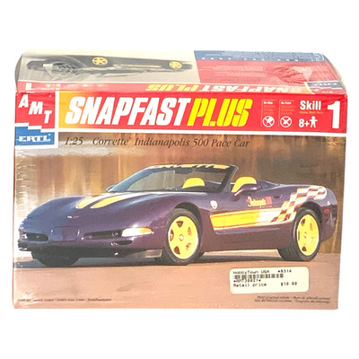 AMT ERTL SnapFast Plus 1:25 Corvette Indianapolis 500 Pace Car Model Kit Sealed 