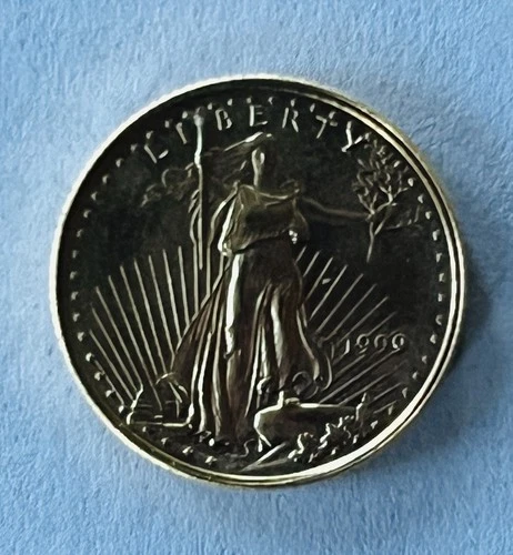1999 $5 American Gold Eagle 1/10 Oz fine Gold Uncirculated