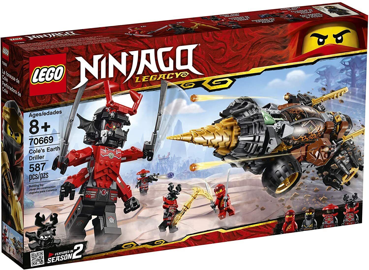 Lego Ninjago 70669 COLE'S EARTH DRILLER Stone Army Giant Ninja Kai NEW  SEALED