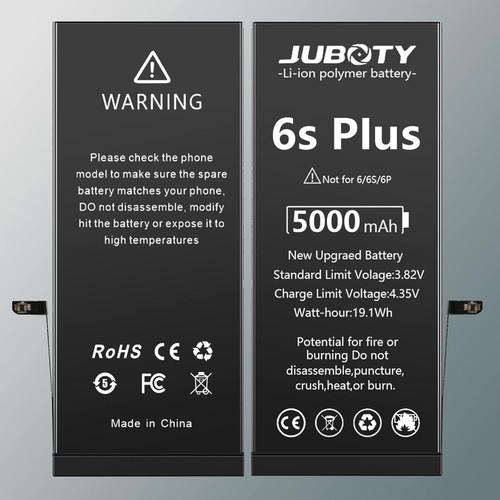 Battery for iPhone 6sPlus, 5000mAh Lithium Polymer High Capacity Battery Replace - Zdjęcie 5 z 7