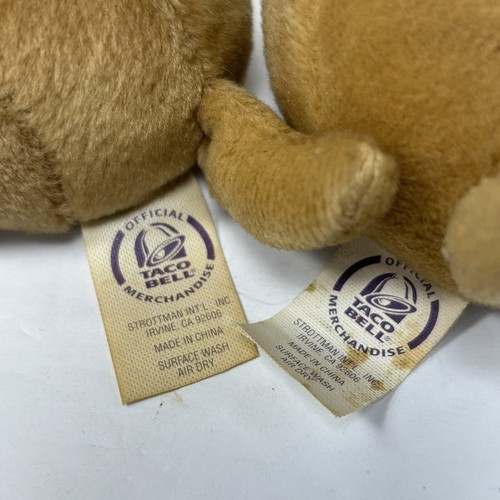 Lot 10 Taco Bell Chihuahua Plush Dogs Sound Works Applause & Official Vtg READ - Picture 11 of 12