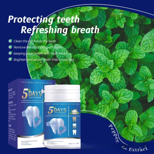 Teeth Whitening Powder Toothpaste Powder Cleaning Effective Remover Tooth Stains - Picture 4 of 7