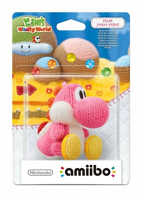 AMIIBO Woll-Yoshi pink Sammelfigur NEU/OVP