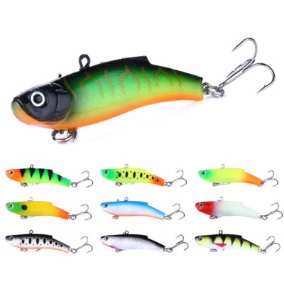 1PC Winter Fishing Lure 7cm/17g Soft Rubber Fish Ice Bait VIB Bass  Saltwater