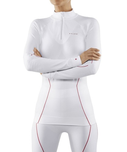 FALKE Maximum Warm, Maglie termiche Donna, Sintetico, Bianco (White 2008), XL pa
