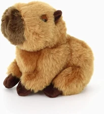 (Sun Lemon) Plush Toy, Fluffy, Capybara, S, 12 x 13 x 18 cm Animal P-7892