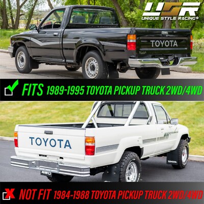DEPO Red Clear Tail Lights Lamps for 1989-1995 Toyota Pickup Truck