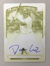 Dominic Canzone 2023 Bowman Chrome 1st Yellow Printing Plate On Card Auto 1/1