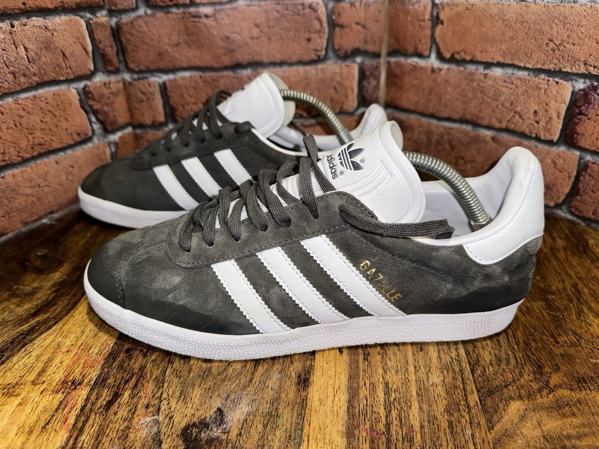 Gazelle Sneaker Dark Grey Gazelle Trainers Mens Shop Mens Grey