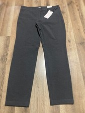 Lila Rose Pants, Women's Size 12, Gray, Flat Front, Straight Leg, Pockets NWT