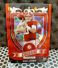 MAC JONES *MINT* 2021* *Red Crusade Cracked Ice* Panini Prizm Draft Picks ROOKIE