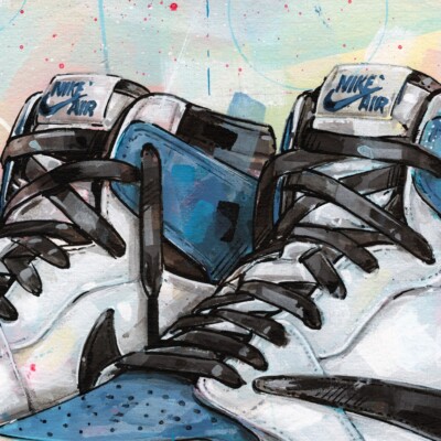 Nike air Jordan 1 Travis Scott Fragment high poster (50x70cm