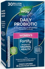 Nature's Way Fortify Probiotics for Women + Prebiotic, Digestive 30 Caps