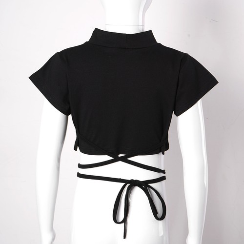 Kid Girls 2pcs Jazz Hip Hop Dance Outfits Crop Tops with Sweatpants Joggers Set - Picture 20 of 22