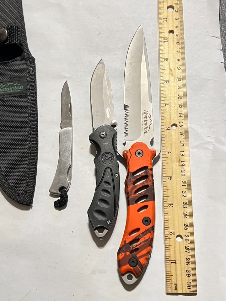 Lot of 3 Remington knives eBay