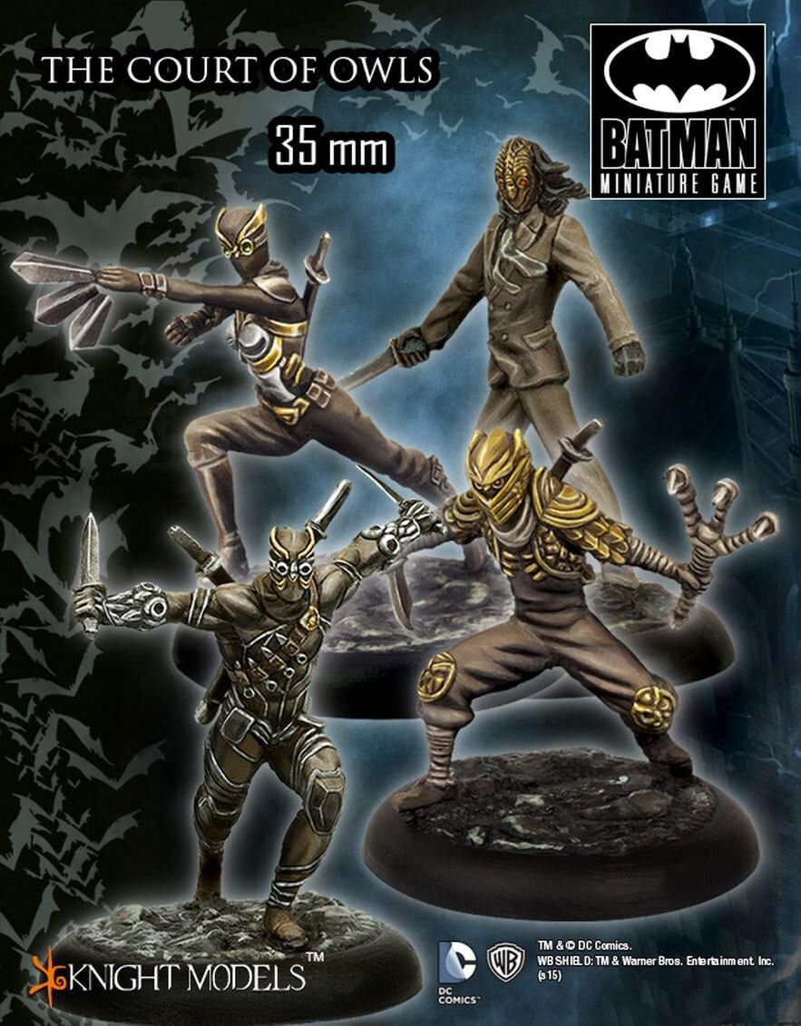 Модели рыцарей Мини-игра Бэтмен, 35 мм, набор Суд сов, Новый 35DC086