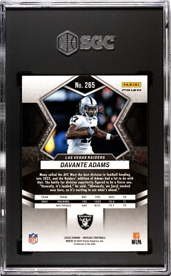 2022 Mosaic #265 Davante Adams National Pride Genesis Prizm SSP