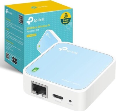 TP-Link N300 Wireless Portable Nano Travel Router(TL-WR802N) - OPEN BOX