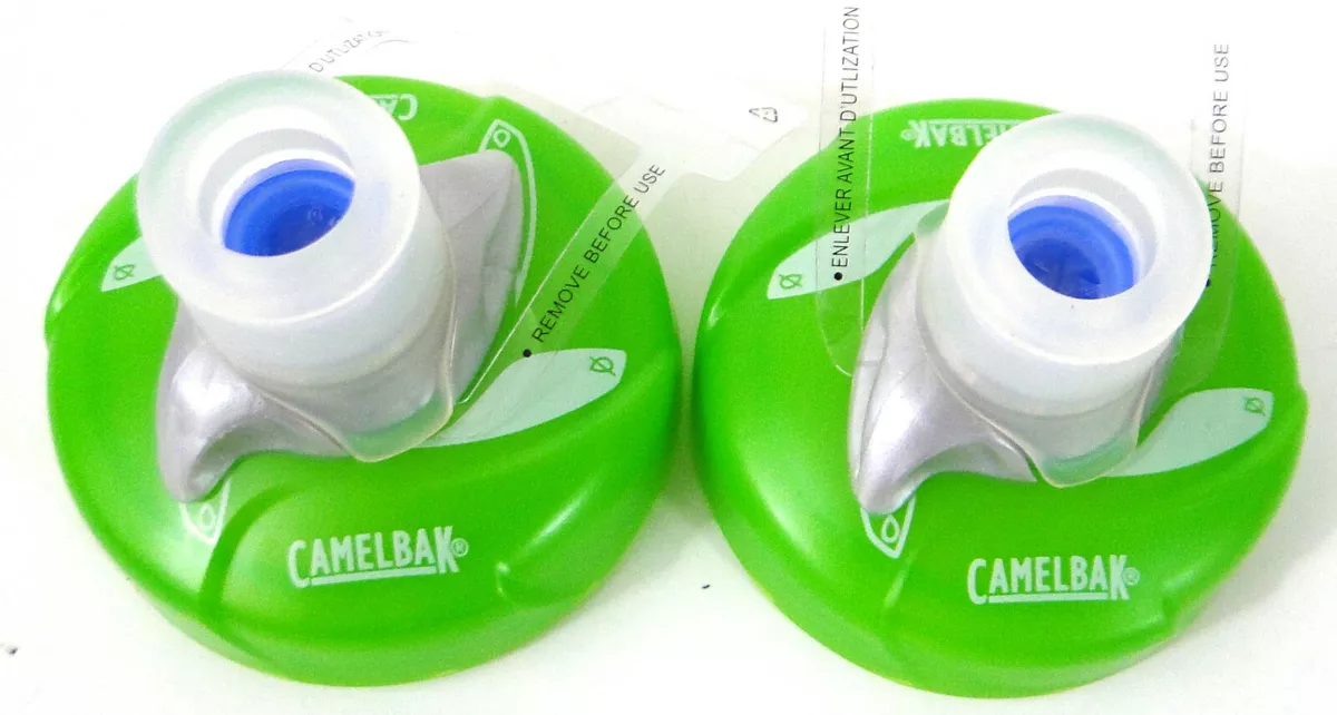 2 pk CamelBak Water Bottle Replacement Caps Podium / Peak Fitness Lime Green