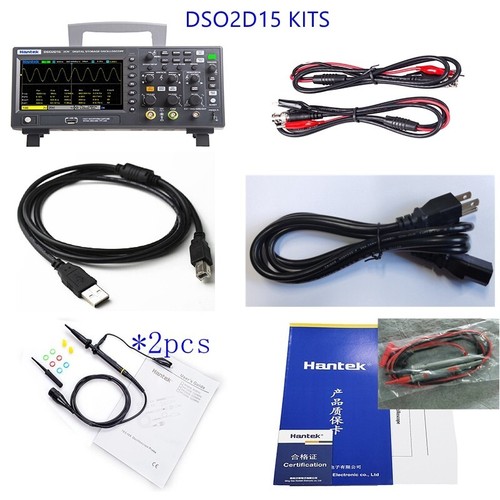 Hantek Digital Storage Oscilloscope 2CH 150Mhz 1GS/s DSO2C15+2D15 Signal Source - Picture 13 of 19