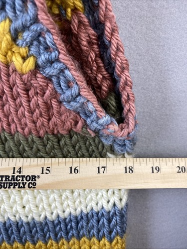 Einzigartiger handgestrickter Pullover Damen Medium ärmellos Pullover Tops Strick Grobstrick - Bild 6 von 8