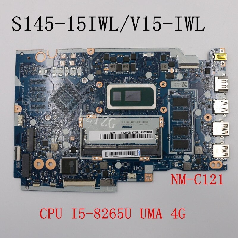 NM-C121 For Lenovo S145-15IWL/V15-IWL Motherboard CPU I5-8265U UMA