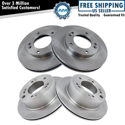 Front & Rear Brake Rotors Set For 2003-2006 Kia Sorento
