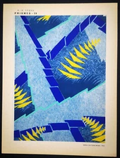 1930,ORIGINAL ÉMILE-ALAIN SÊGUY RARE ART NOUVEAU HANDCOLOR POCHOIR PRISMES U9M