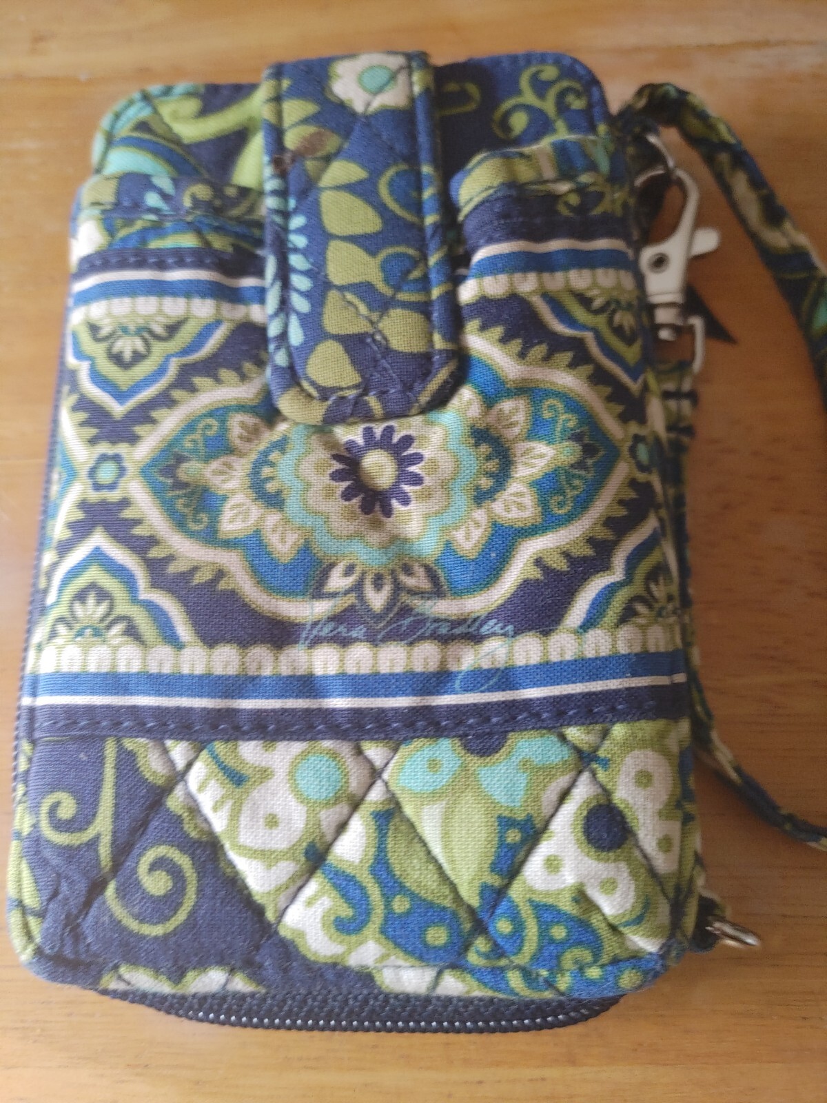 Vera Bradley Rhythm & Blues Retired Signature Wristlet Wallet