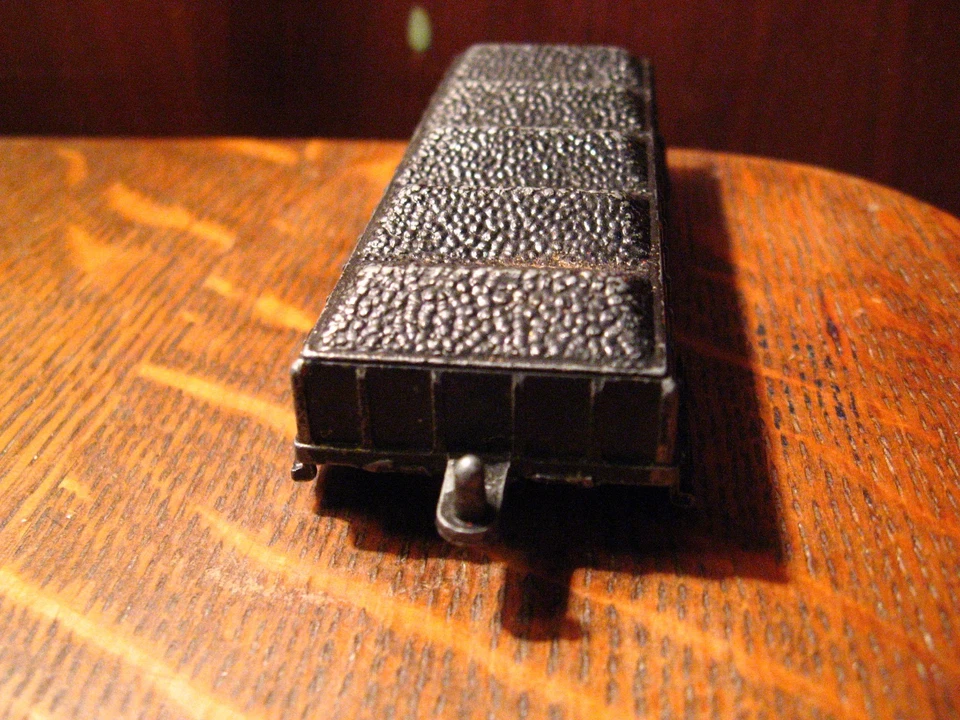 Coche de tren de juguete Midge - Vintage modelo negro coche de carbón metal EE. UU. Rockford Illinois juguete Foto 4 de 4