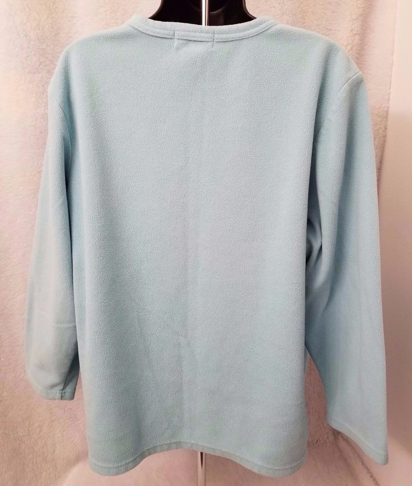 Camisa para dormir Vanity Fair para mujer talla L grande azul polar Foto 3 de 3